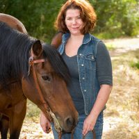 Nancy with her horse